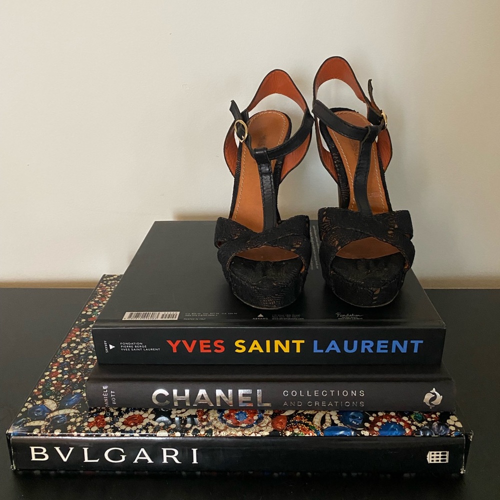 Missoni T-Strap Lace Platform Sandals